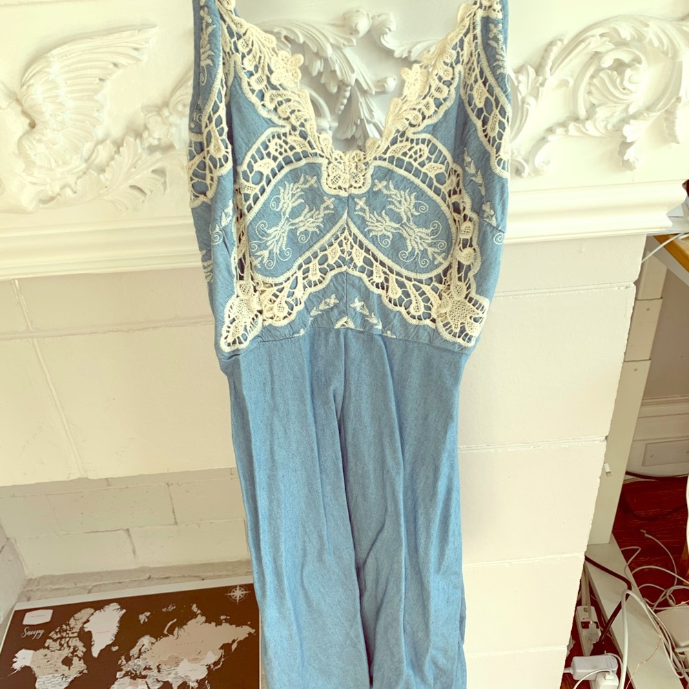 Denim corset dress